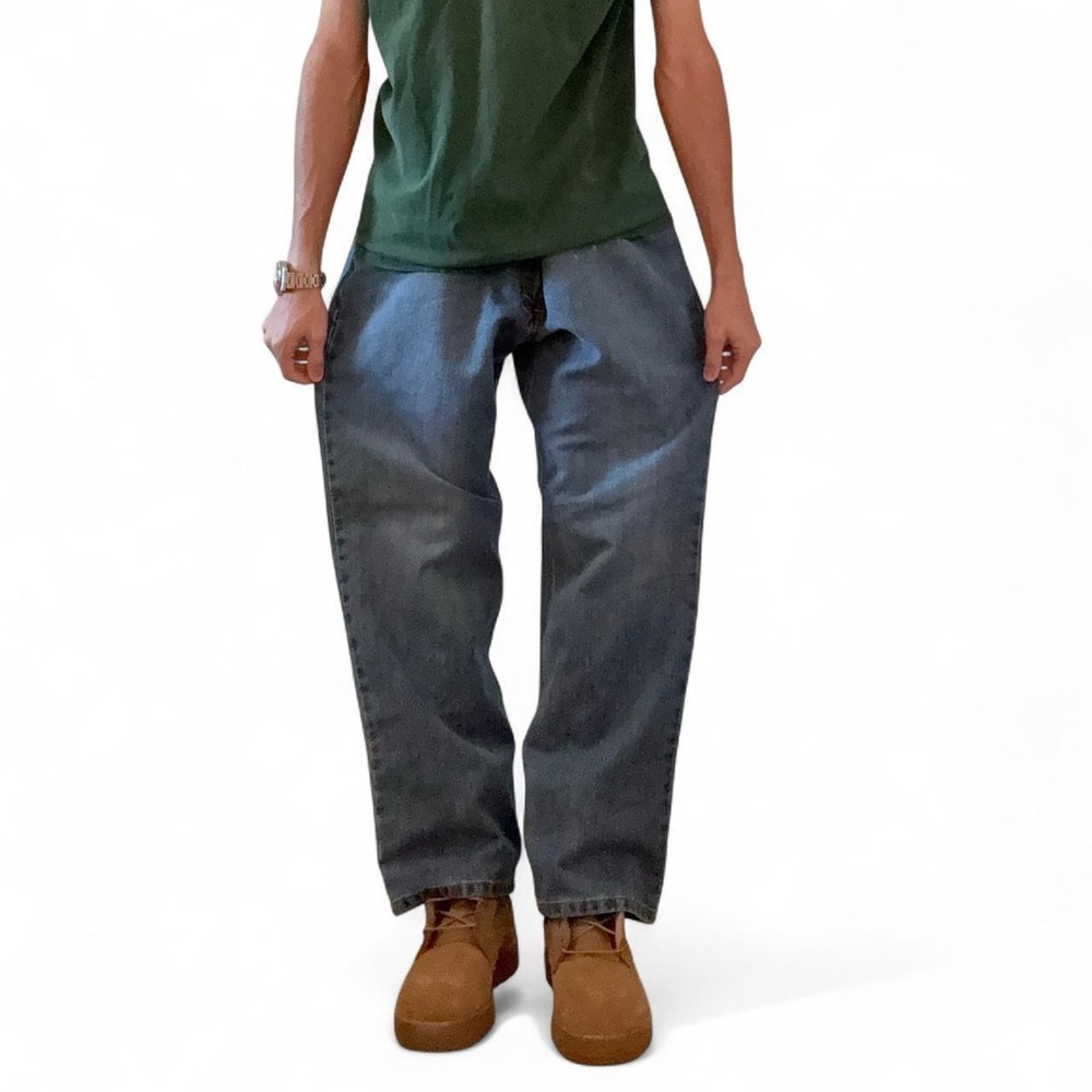 Super cool vintage y2k 2000s baggy blue Carhartt jeans!